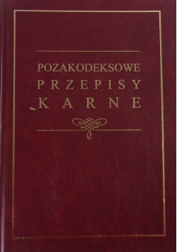 Pozakodeksowe przepisy karne