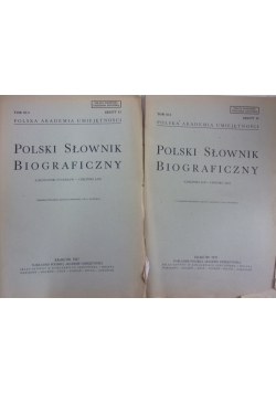 Polski słownik biograficzny zestaw 2 książek, 1937 r.