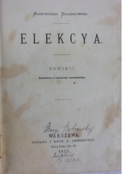 Elekcya, 1877r.