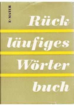 Rucklaufiges Worterbuch