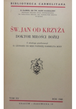 Św.Jan od krzyża, 1940r.