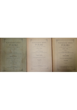 Wewnętrzne dzieje Polski 3 książki ok 1885 r