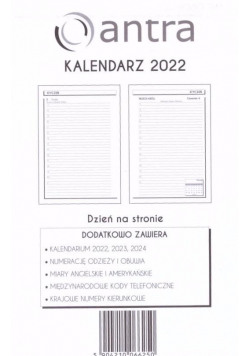 Kalendarz 2022 wkład A5/DNS