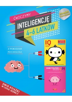 IQ Inteligencja logiczna i rozwój mózgu dla 4-6 latków z poradami psychologa. Książki z naklejkami.