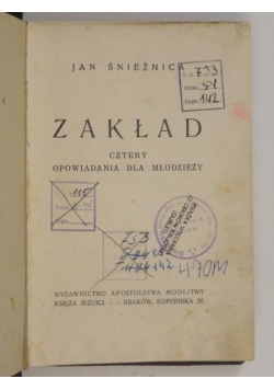 Zakład, 1938 r.