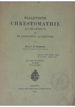 Realistische Chrestomathie, 1901 r.