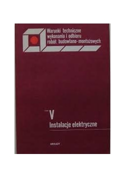 Tom V. Instalacje elektryczne