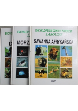 Encyklopedia dzikich zwierząt Larousse 3 książki