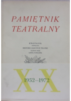 Pamiętnik teatralny, Zeszyt 3-4 (79-80)