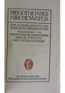 Bibliothek der kirchenvater