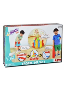 Zestaw Sportowy 3w1 Baseboll, Golf, Kręgle