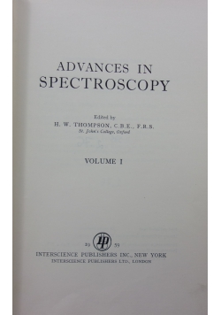 Advances in spectroscopy