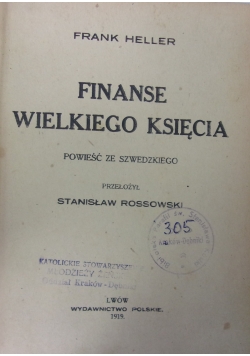 Finanse wielkiego księcia,1919r