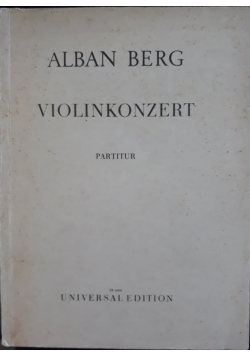 Violinkonzert, partitur, 1950 r.