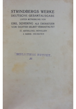 Strindbergs Werke