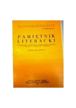 Pamiętnik literacki zeszyt IV
