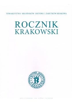 Rocznik krakowski, tom  LXXXIV