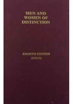 Men and Women of Distinction