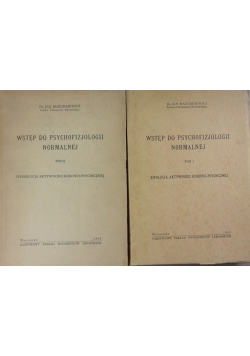 Wstęp do Psychofizjologii Normalnej Tom I-II, 1950 r.