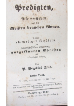 Bredigten, 1845r.