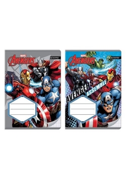 Zeszyt A5 w kratkę 16 kartek Avengers 10 sztuk mix