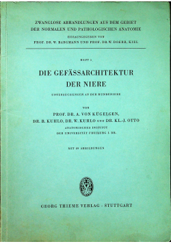 Die Gefassarchitektur der niere