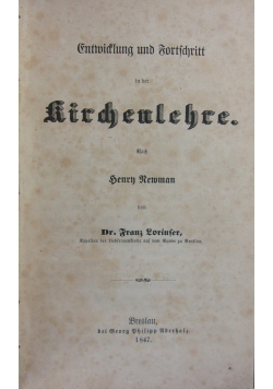 Kirchenlehre, 1847r.