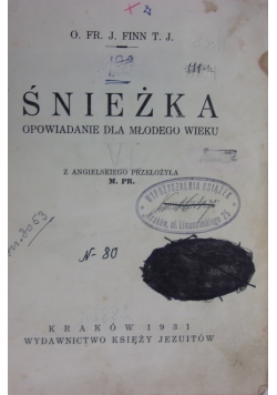 Śnieżka, 1931r.