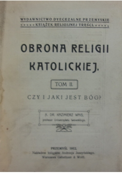 Obrona religii katolickiej, 1912 r.