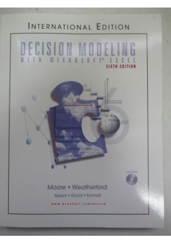 Decision modeling with microsoft excel + CD