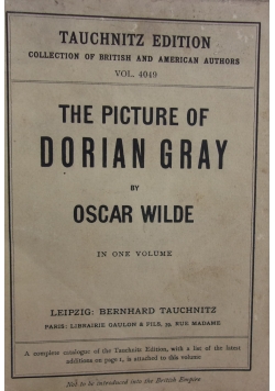 The picture of Dorian Gray, 1908 r.