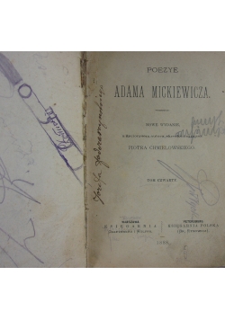 Poezye Adama Mickiewicza, 1888 r.