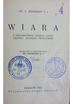 Wiara,1932r.