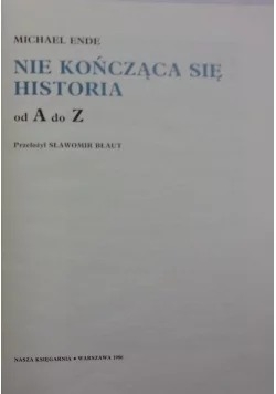 Niekończąca się historia od A do Z