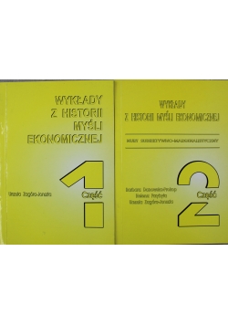 Wykłady z historii myśli ekonomicznej 2 części