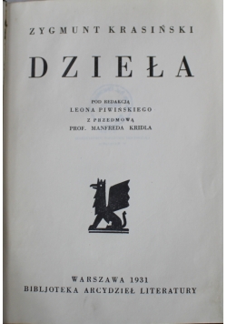 Dzieła Krasiński 1931 r.