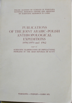 Pulbications of the joint arabic polish anthropological expeditions