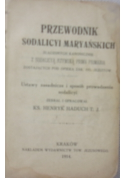 Przewodnik sodalycyi mariańskich, 1914r.