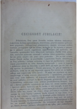 Książka jubileuszowa dla uczenia  pięćdziesięcioletniej działalności literackiej,1880r.