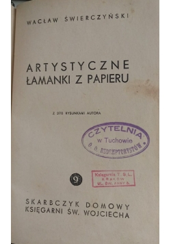 Artystyczne łamanki z papieru, 1948r.