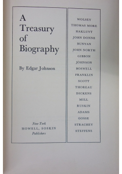 A Treasury of Biography