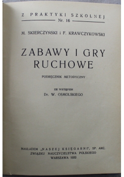 Zabawy i gry ruchowe  1932