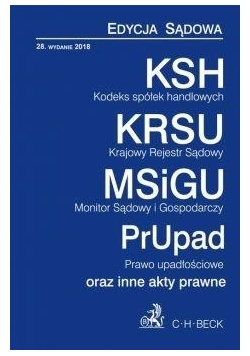 KSH, KRSU, MSiGU,PrUpad oraz inne akty prawne w.28
