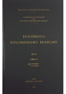 Documents diplomatiques francais ( reprint z 1945r.)
