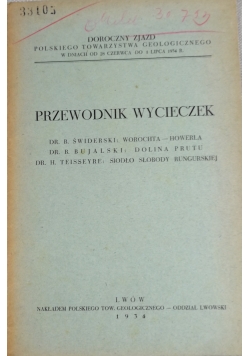 Przewodnik wycieczek, 1934 r.