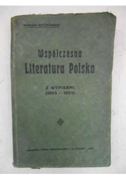 Współczesna literatura Polska, 1923 r.