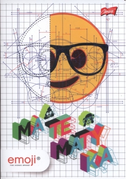 Zeszyt A5 w kratkę 60 kartek Emoji Matematyka 10 sztuk