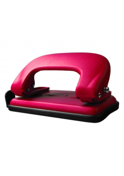 Dziurkacz metalowy czerwony 10 kartek GD008-AC