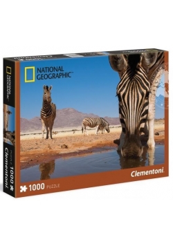 Puzzle 1000 National Geographic A Zebra drinks...