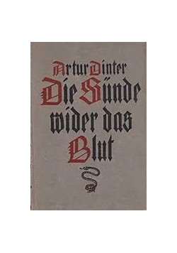 Die Sunde wider das Blut, 1921 r.